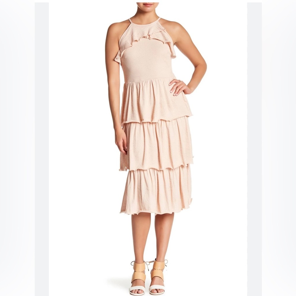 Rachel Roy February Blush MIDI Dress Medium NWT
